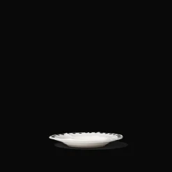 MERCI Assiette plate en faïence Huîtres