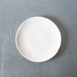 1636 DEARTIS Assiette plate en grès - Crème