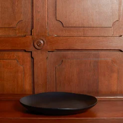 1636 DEARTIS Assiette plate en grès - Noir