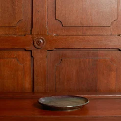 MERCI Assiette plate en grès émaillé Jaspe - Vert