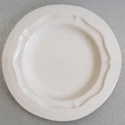 925 JARS CERAMISTES Assiette plate RLF Réféctoire - Sable Brillant