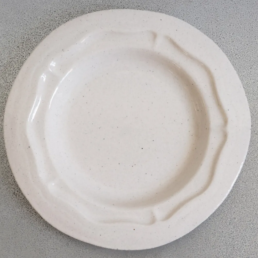 925 JARS CERAMISTES Assiette plate RLF Réféctoire - Sable Brillant