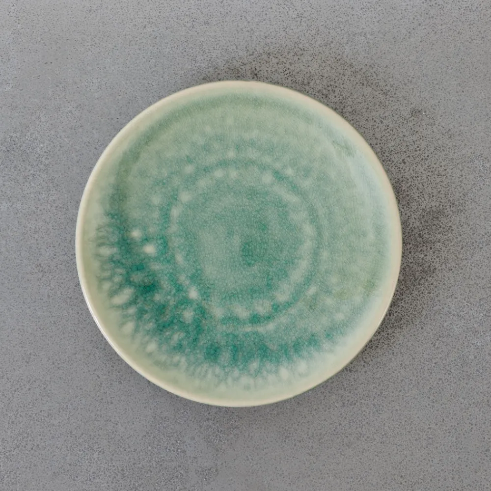 925 JARS CERAMISTES Assiette plate Tourron - Jade