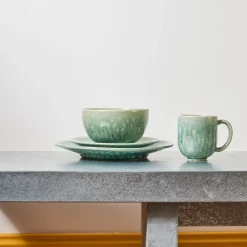 925 JARS CERAMISTES Assiette plate Tourron - Jade