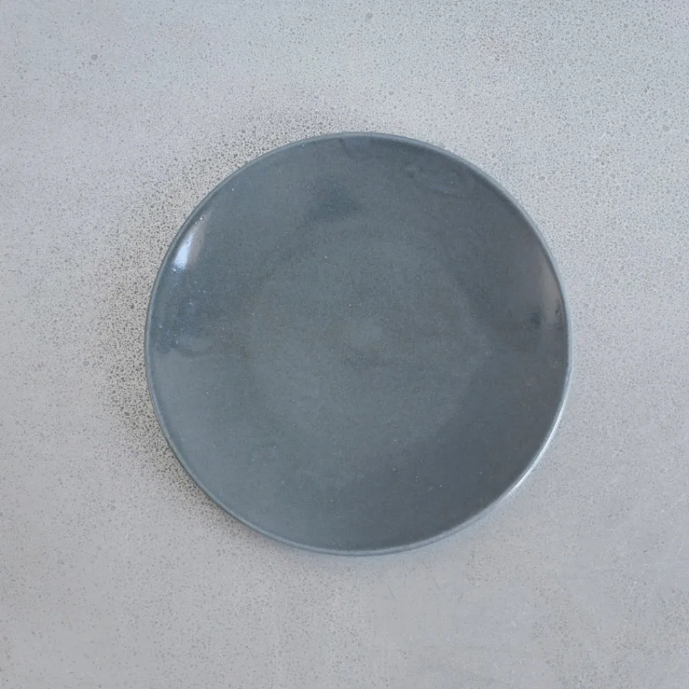 1927 DINNERWARE & CO Assiette plate upcyclée - Bleu