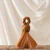 1236 BROUSTOU Balayette Noeud en Chanvre - Orange