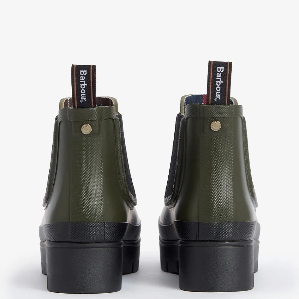 Women Barbour - Bottines Halton - Olive