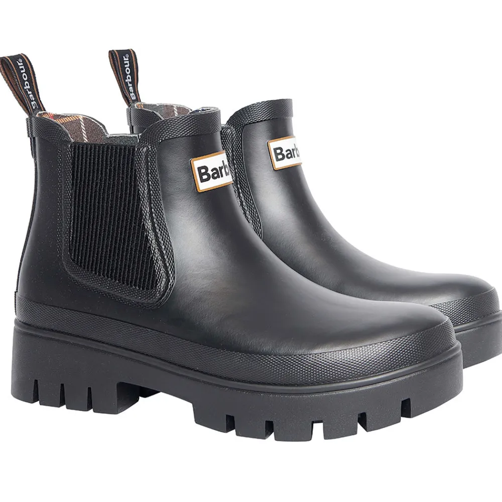 Women Barbour - Bottines Halton - Noir