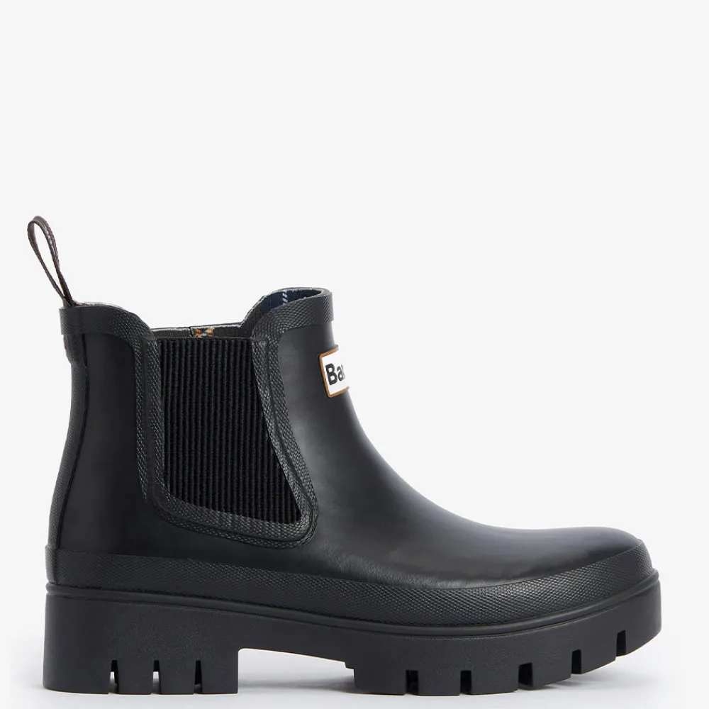 Women Barbour - Bottines Halton - Noir