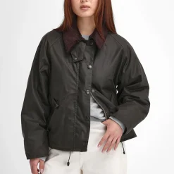 Women Barbour - Veste Transport Wax - Olive