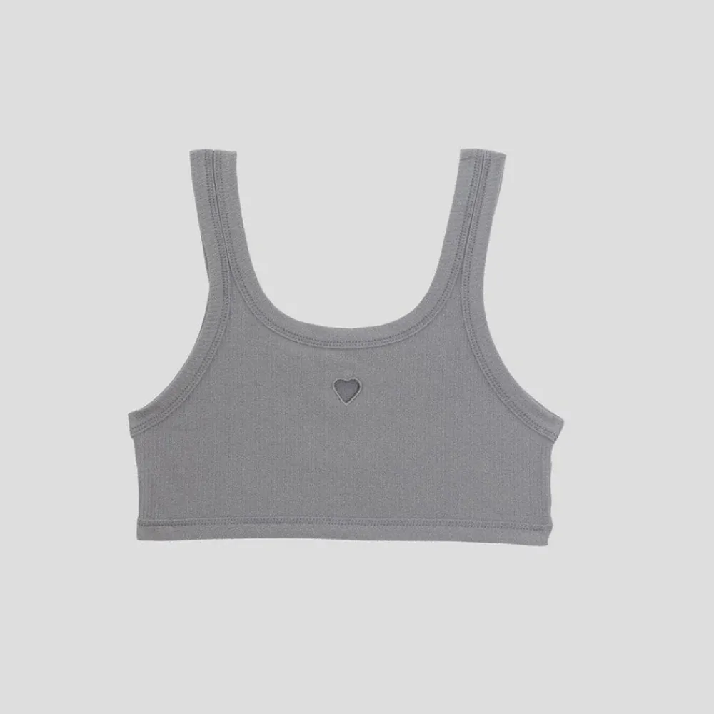 Women BASERANGE - Bralette Heart - Bleu