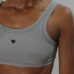 Women BASERANGE - Bralette Heart - Bleu