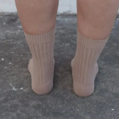 Women BASERANGE - Chaussettes côtelées Rib - Beige