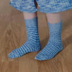Women BASERANGE - Chaussettes Twist - Bleu