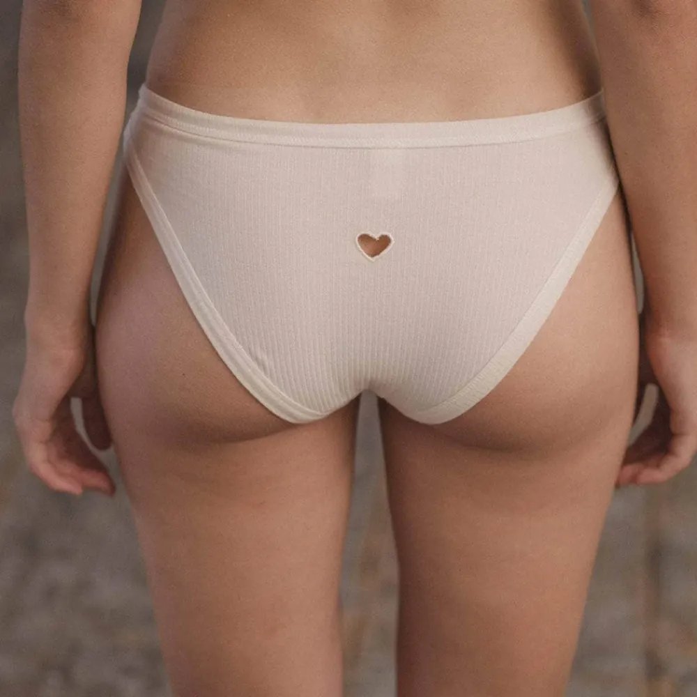 Women BASERANGE - Culotte Heart Bell - Blanc