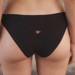 Women BASERANGE - Culotte Heart Bell - Noir