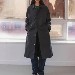 Women BASERANGE - Manteau Long Even - Noir