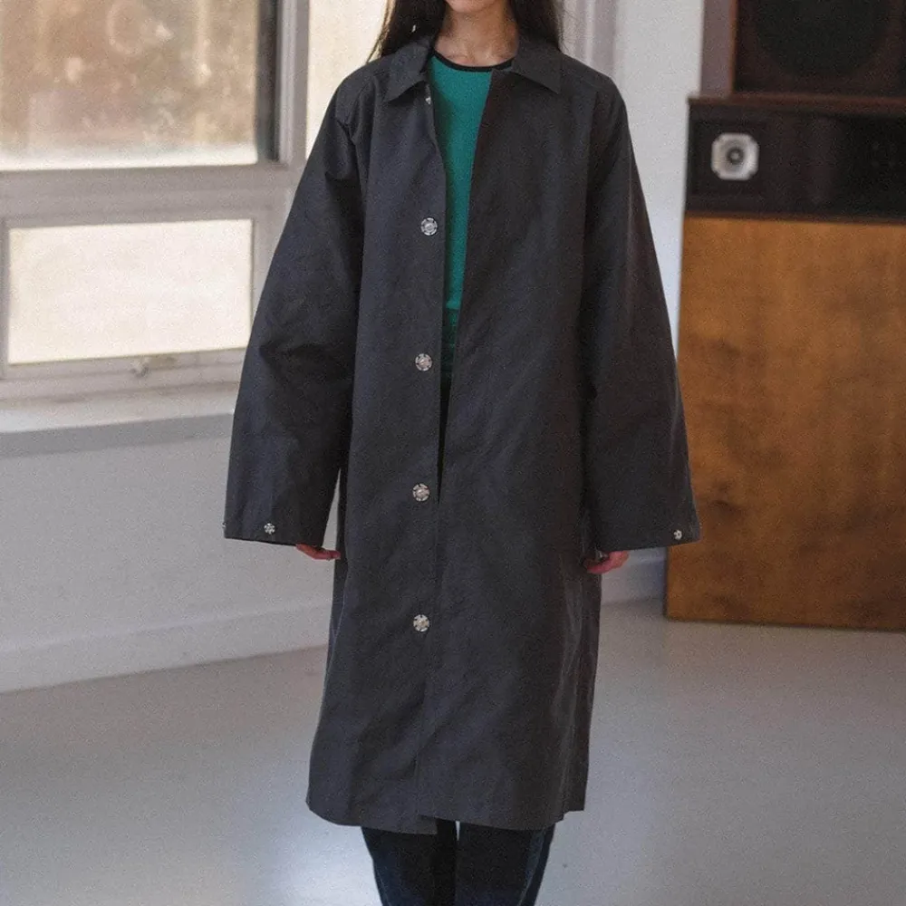 Women BASERANGE - Manteau Long Even - Noir