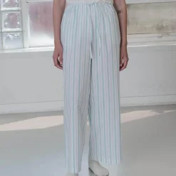 Women BASERANGE - Pantalon pyjama Kolla - Rayées Bleu