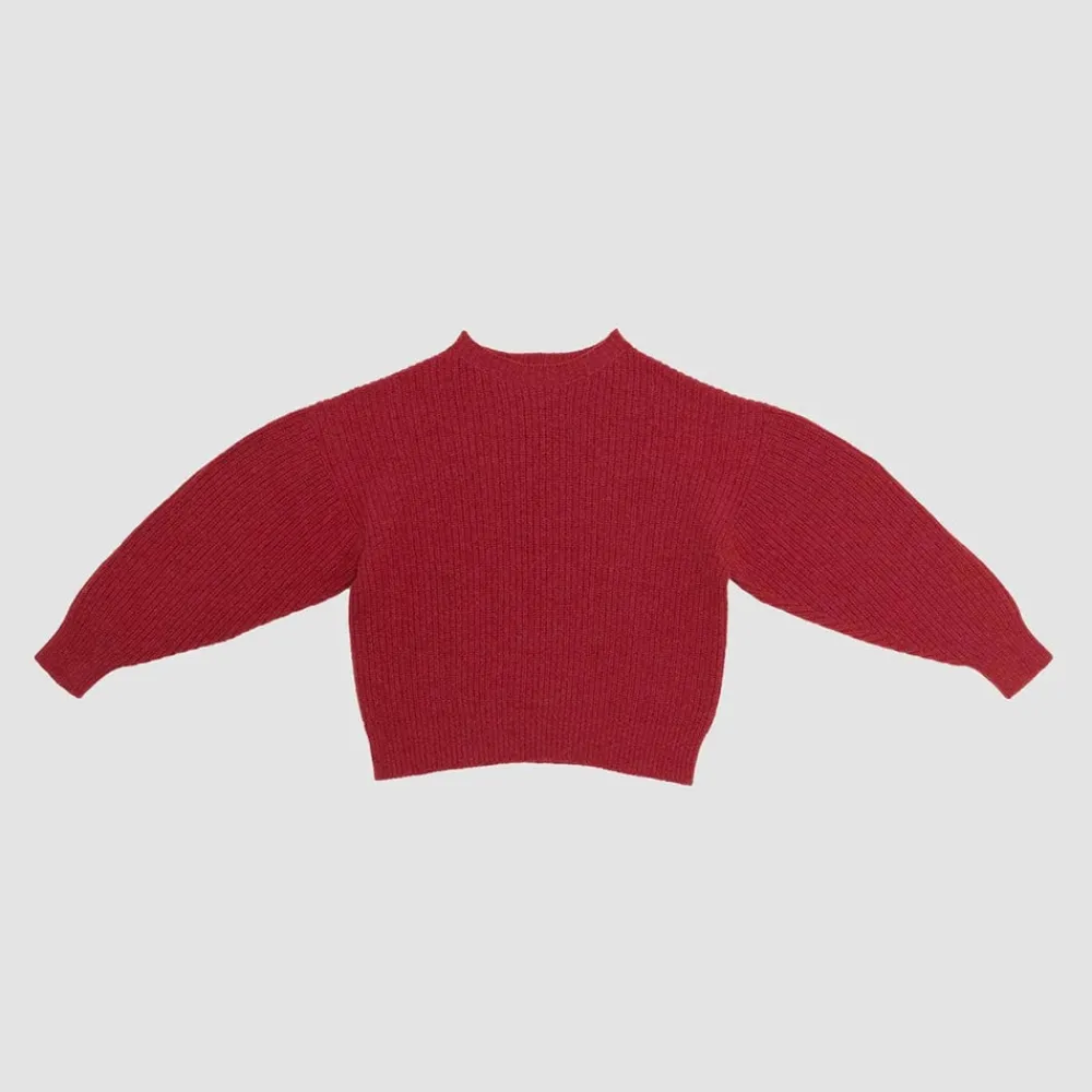 Women BASERANGE - Pull Mea - Rouge