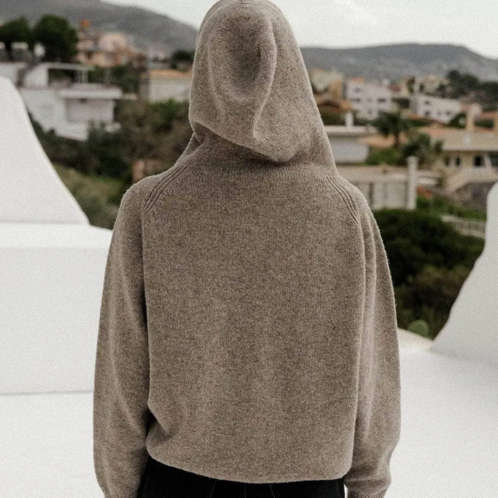 Women BASERANGE - Pull soar - Marron Taupe