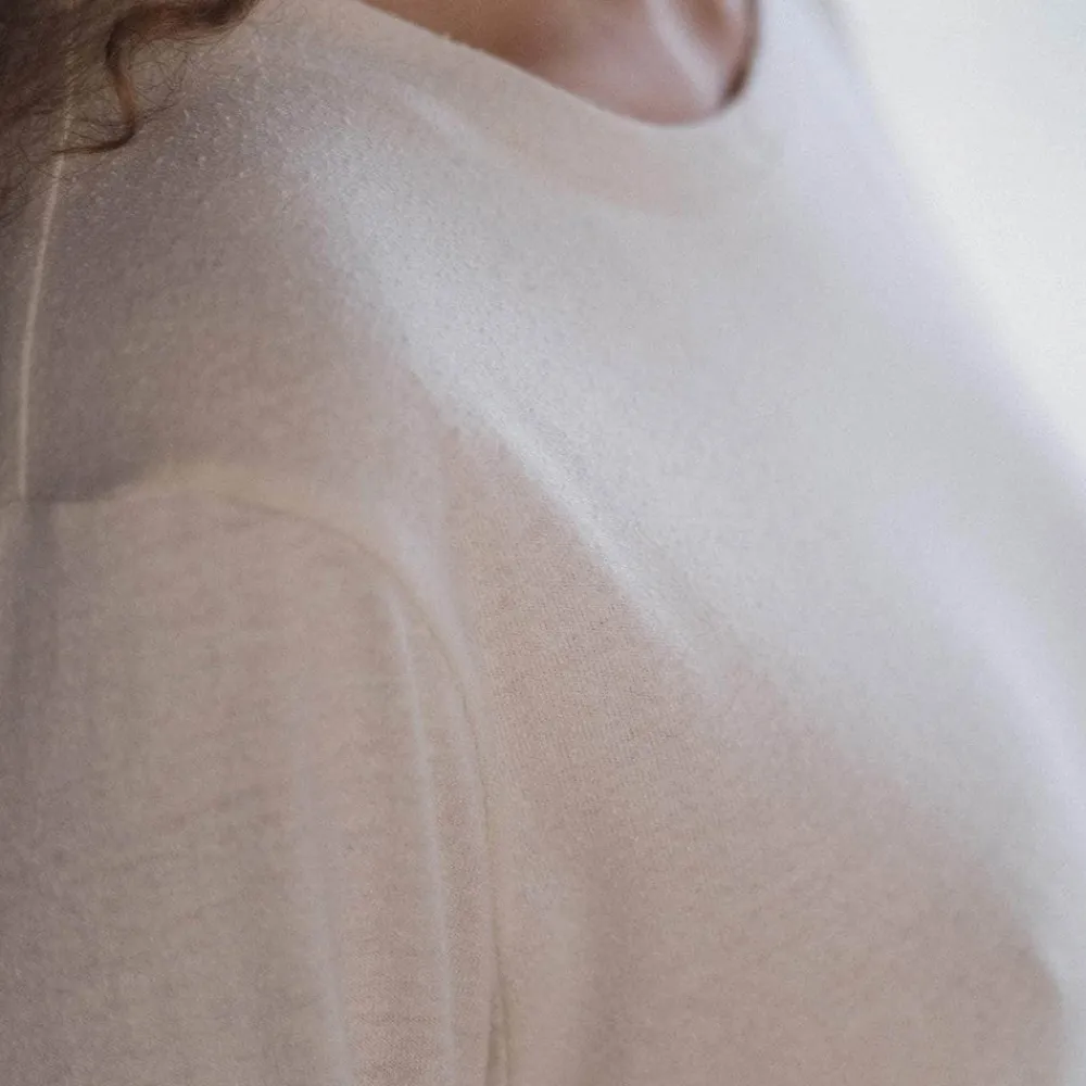 Women BASERANGE - T-Shirt en Soie - Blanc