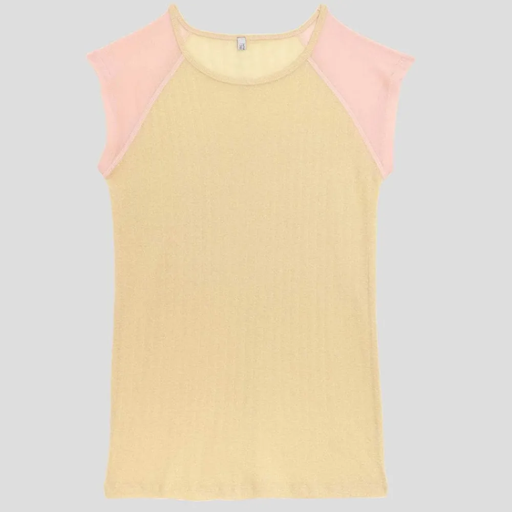 Women BASERANGE - T-Shirt Gene - Jaune