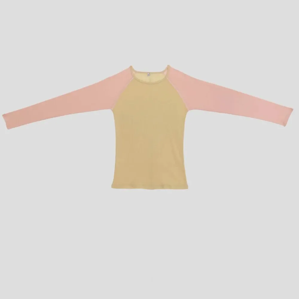 Women BASERANGE - T-Shirt Gene manches longues - Jaune