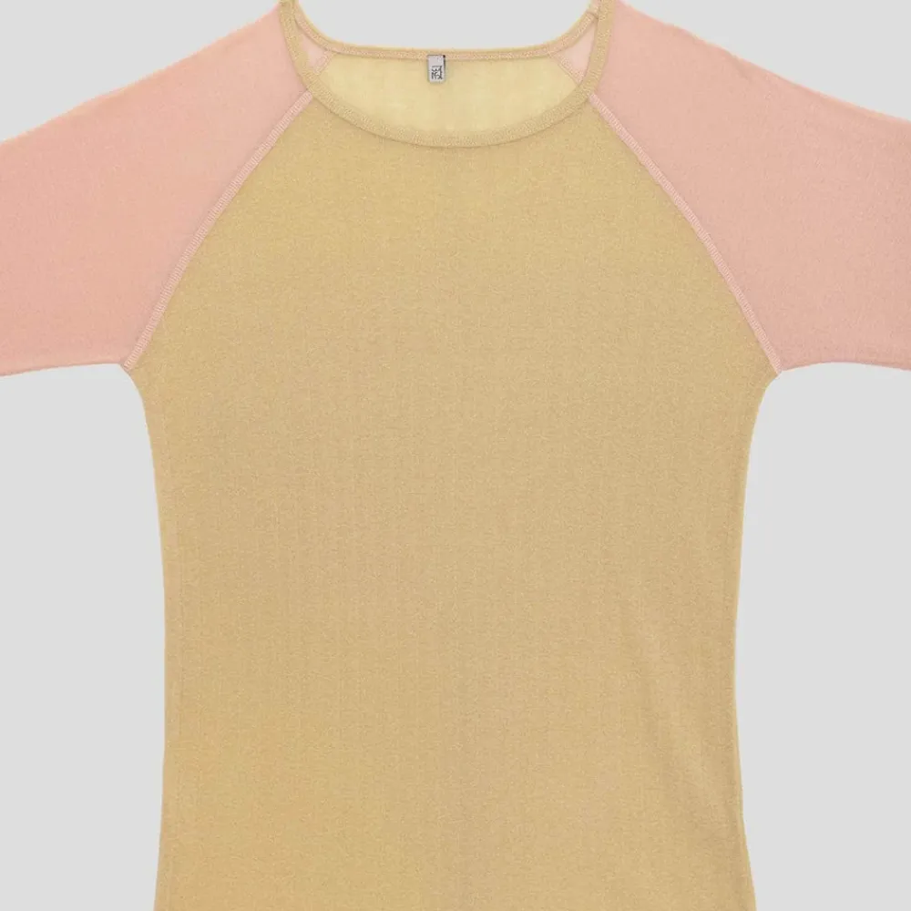 Women BASERANGE - T-Shirt Gene manches longues - Jaune