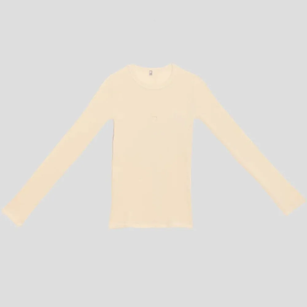 Women BASERANGE - T-Shirt Heart manches longues - Blanc