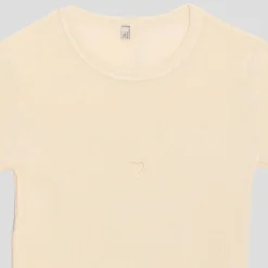 Women BASERANGE - T-Shirt Heart manches longues - Blanc