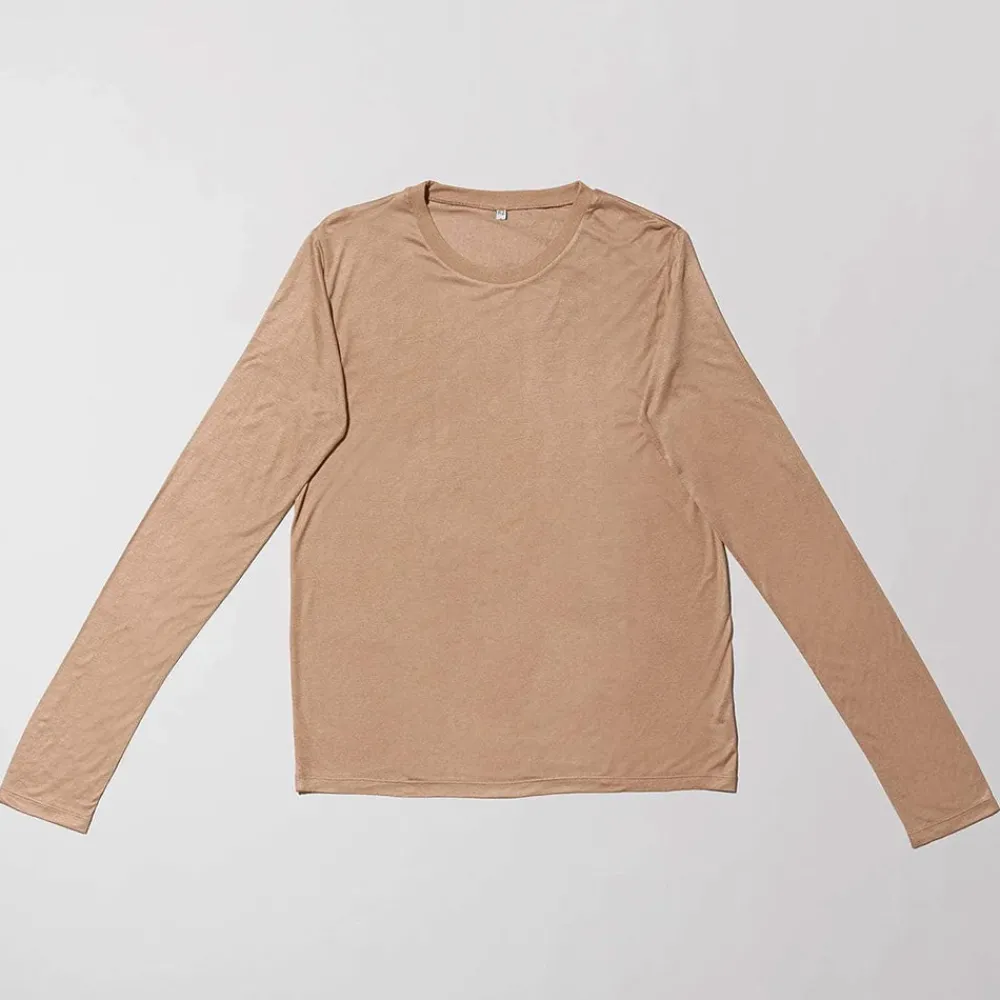 Women BASERANGE - T-Shirt manches longues - Marron