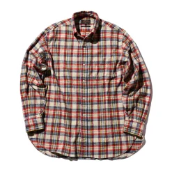 BEAMS Plus - Chemise Brushed Flannel - Blanc