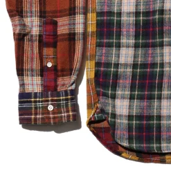 BEAMS Plus - Chemise Check Panel - Moutarde