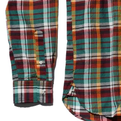 BEAMS Plus - Chemise Madras - Vert