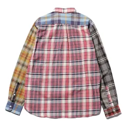 BEAMS Plus - Chemise Madras - Bleu
