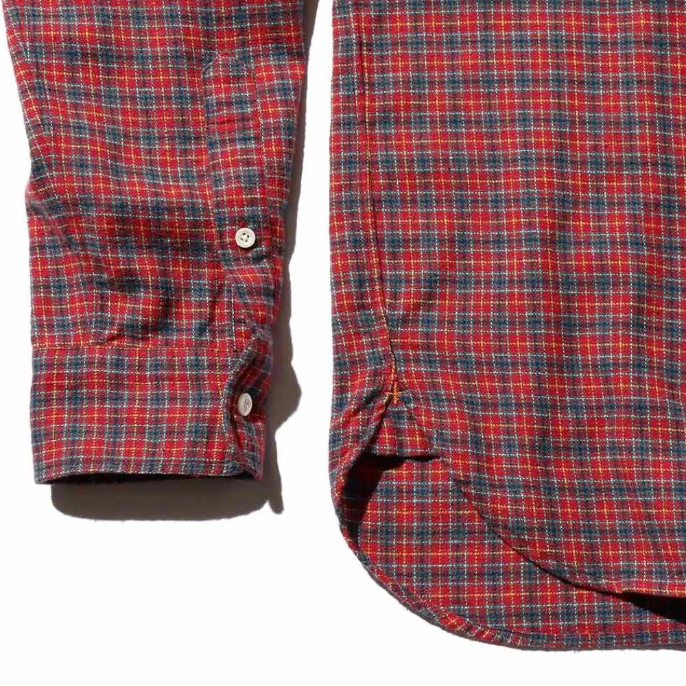 BEAMS Plus - Chemise Mini Plaid Flannel - Rouge