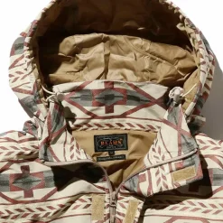 BEAMS Plus - Manteau Puff Jacquard - Marron