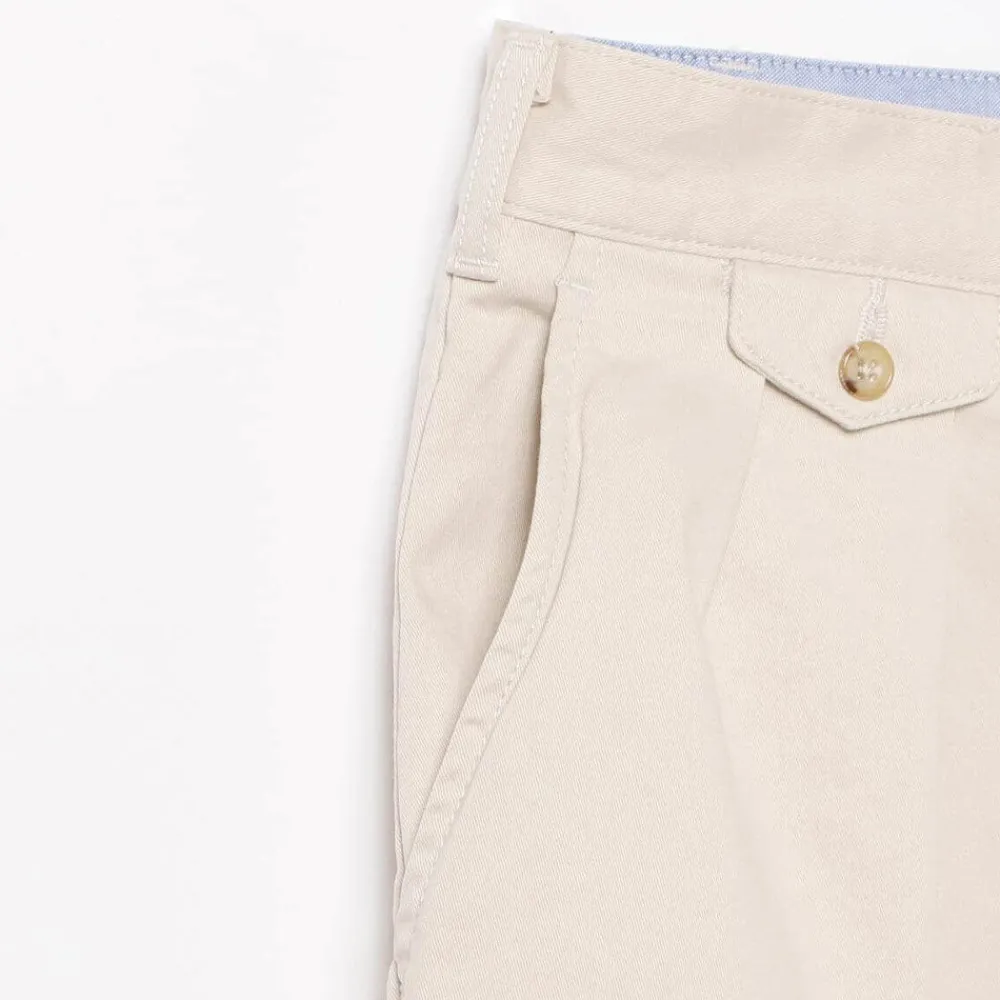 Beams Plus - Pantalon à pinces - Ecru