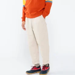 Beams Plus - Pantalon à pinces - Ecru