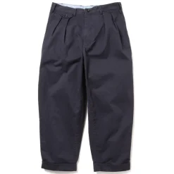 Beams Plus - Pantalon 2 Pleats Twill - Bleu