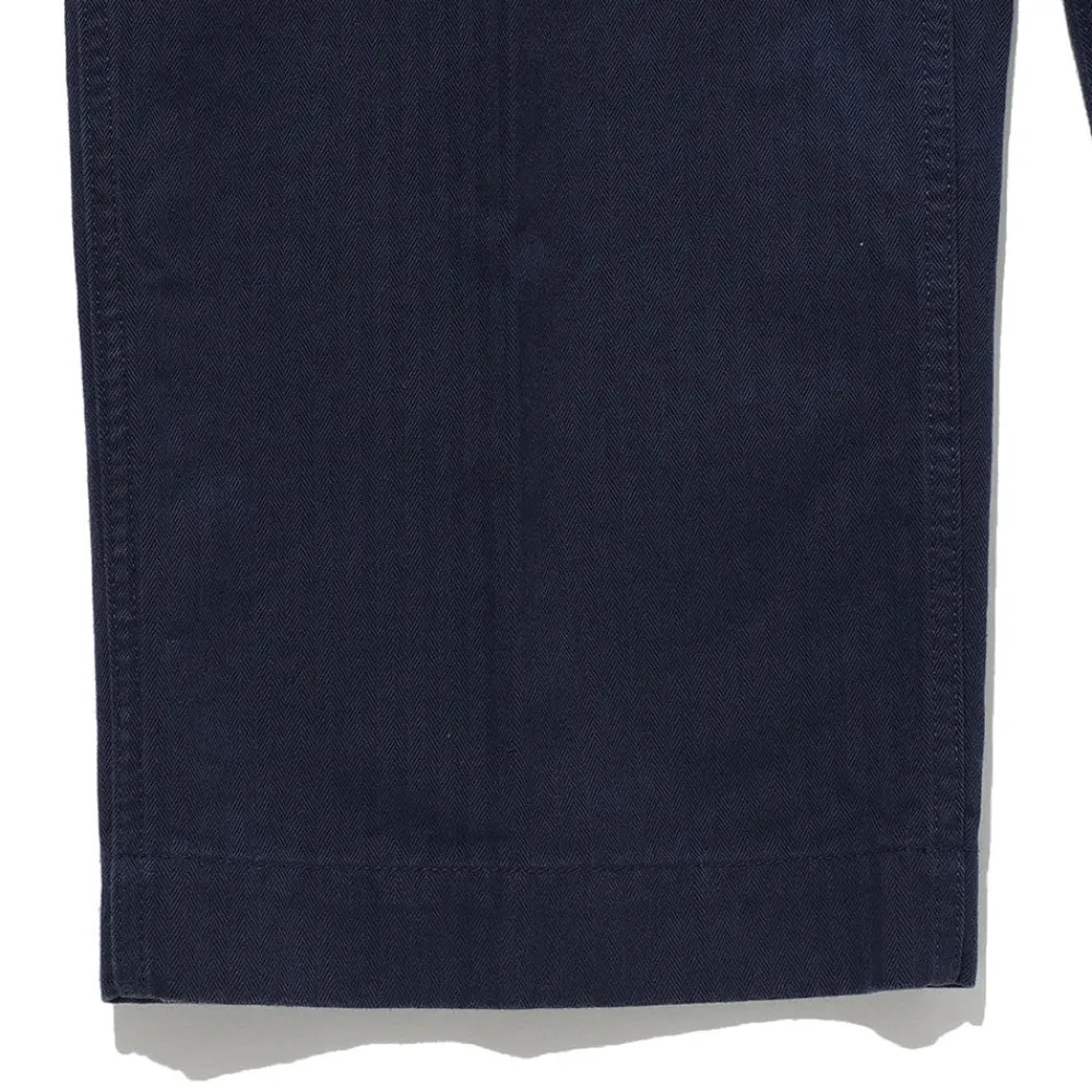 BEAMS Plus - Pantalon Herringbone - Navy