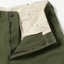 BEAMS Plus - Pantalon Herringbone - Olive