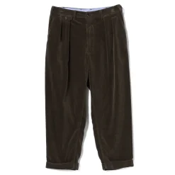 BEAMS Plus - Pantalon 2Pleats Corduroy - Marron