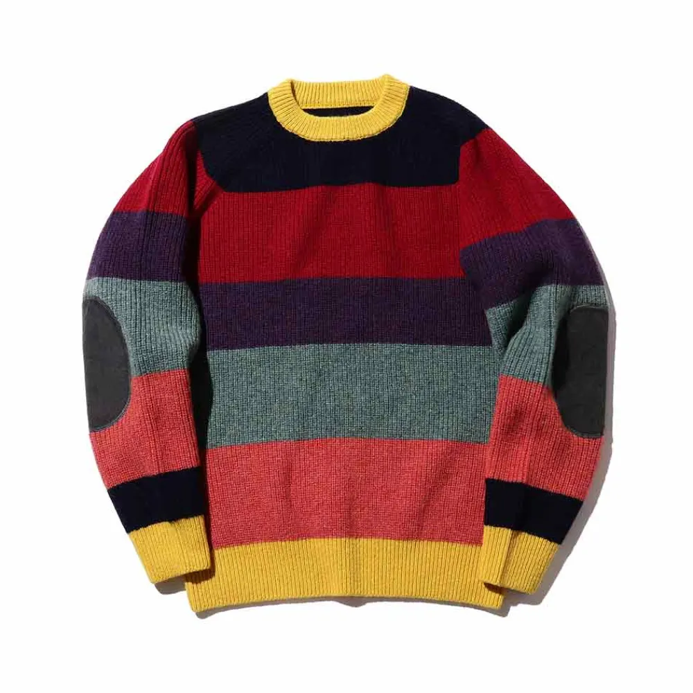 BEAMS Plus - Pull Crew 5G - Multicolore