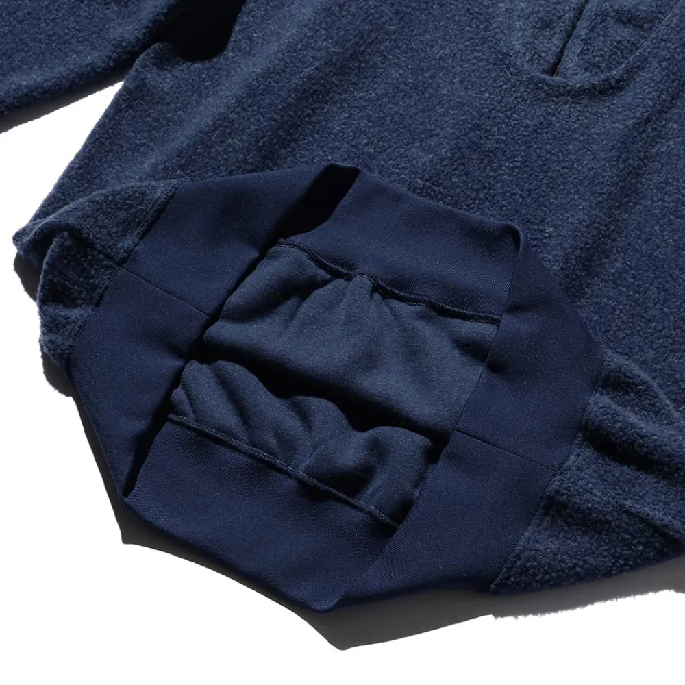 BEAMS Plus - Pull Zip - Bleu