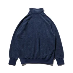 BEAMS Plus - Pull Zip - Bleu