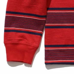 BEAMS Plus - T-shirt Stripe - Rouge