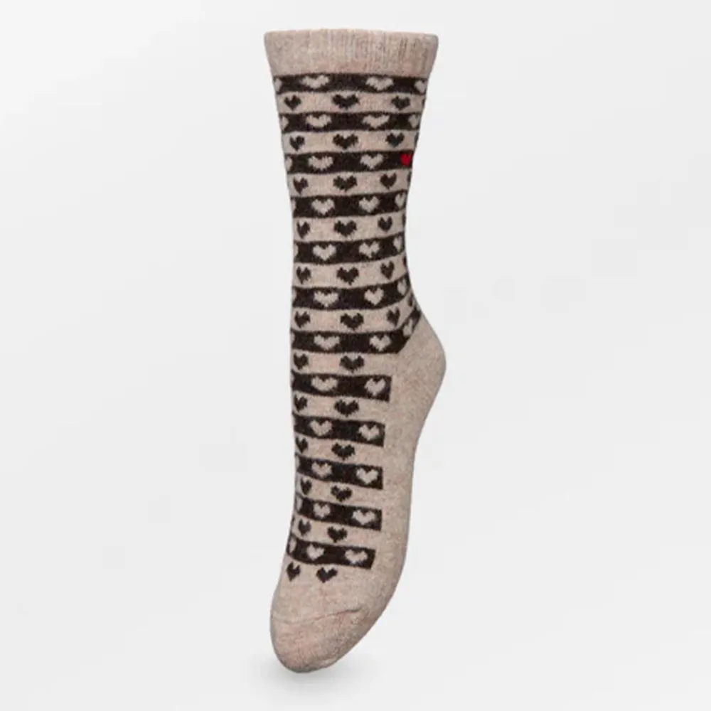 Women Becksöndergaard - Chaussettes Heart Wola - Marron