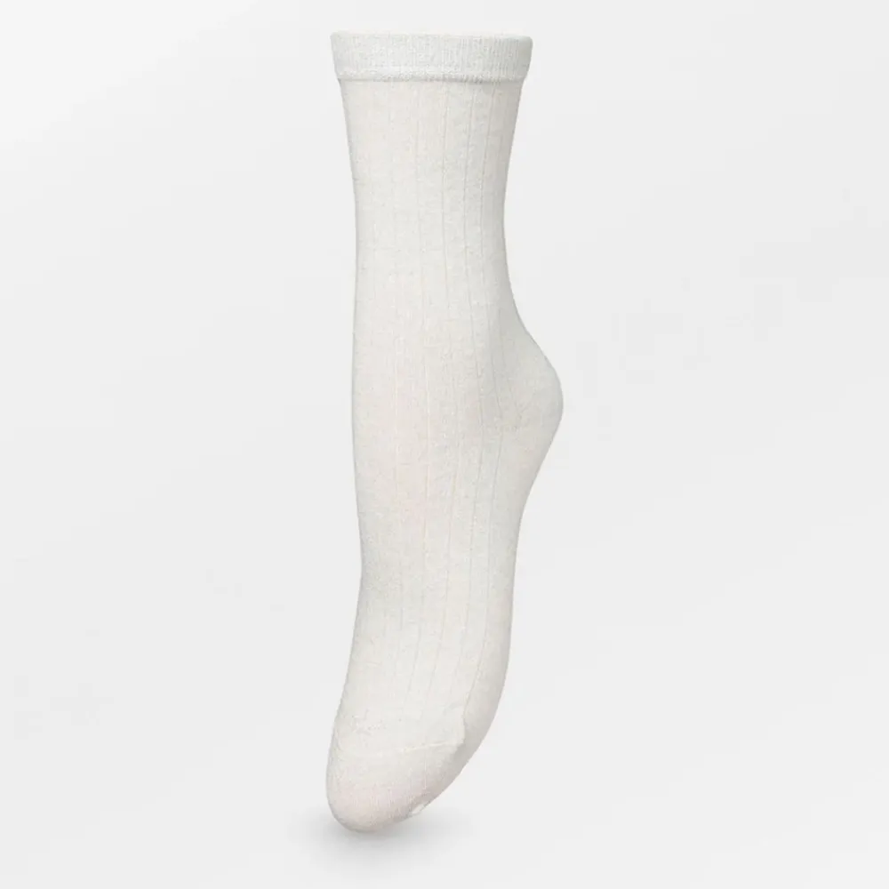 Women Becksöndergaard - Chaussettes Rib Glitter - Argent